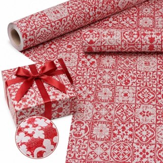 Papier ozdobny mozaika czerwona X-Strong 57cmx25m