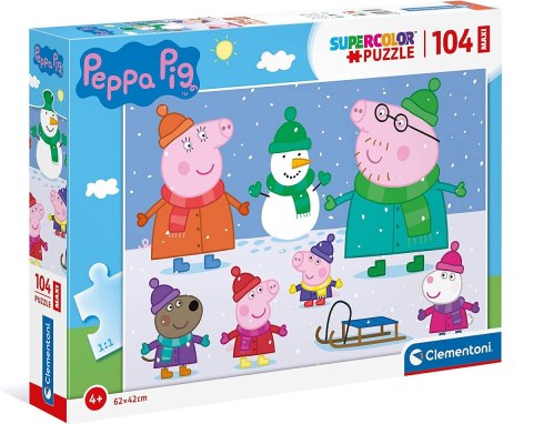 CLE puzzle 104 maxi SuperKolor Peppa Pig 23752 CLE puzzle 104 maxi SuperKolor Peppa Pig 23752