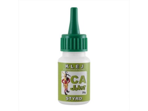 Klej cyjanoakrylowy STYRO 20g. Joker Klej cyjanoakrylowy STYRO 20g. Joker