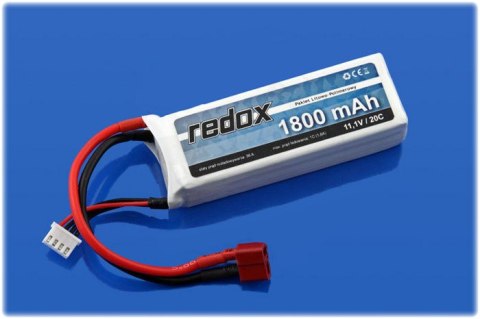 Pakiet Akumulator Redox LiPo 11,1V 1800mAh 20c Pakiet Akumulator Redox LiPo 11,1V 1800mAh 20c