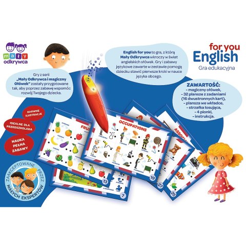 Gra Edukacyjna English for you Magiczny ołówek Trefl 02113 Gra Edukacyjna English for you Magiczny ołówek Trefl 02113