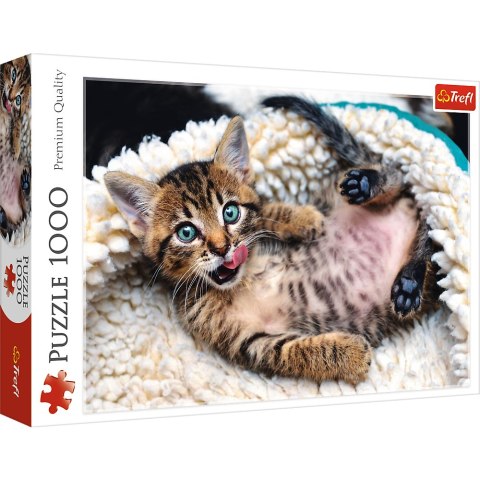 Puzzle - "1000" - Wesoły kotek Trefl 10448 Puzzle - "1000" - Wesoły kotek Trefl 10448