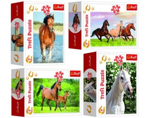Puzzle "54 mini" - Świat koni / Trefl 54193
