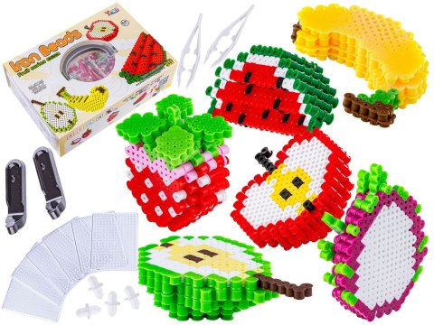 Prasowanka, Koraliki Do Prasowania, Zestaw OWOCE 3D 3000 Sztuk Prasowanka, Koraliki Do Prasowania, Zestaw OWOCE 3D 3000 Sztuk