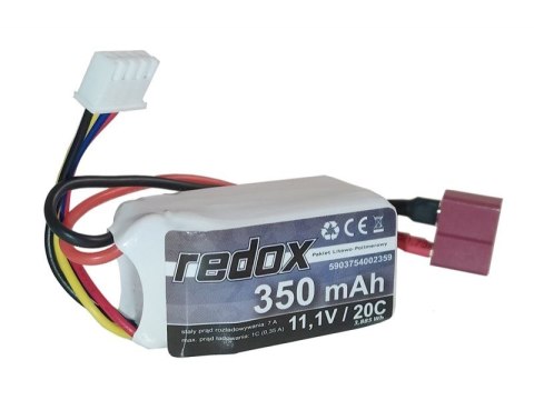 Redox 350 mAh 11,1V 20C DEAN - pakiet LiPo Redox 350 mAh 11,1V 20C DEAN - pakiet LiPo