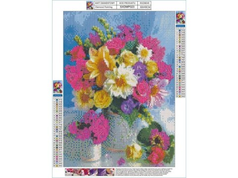 Haft Diamentowy, Obraz, Mozaika Diamentowa Diamond Painting, KOLOROWY BUKIET 30x40cm Haft Diamentowy, Obraz, Mozaika Diamentowa Diamond Painting, KOLOROWY BUKIET 30x40cm