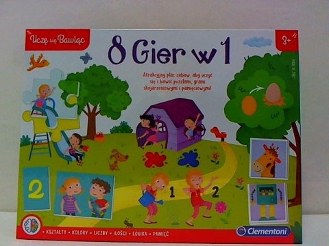 CLE Uczę się bawiąc!Zestaw eduk.gier 8w1 50089 CLE Uczę się bawiąc!Zestaw eduk.gier 8w1 50089