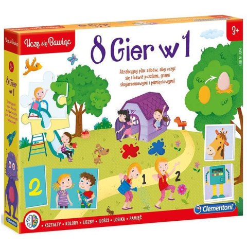 CLE Uczę się bawiąc!Zestaw eduk.gier 8w1 50089 CLE Uczę się bawiąc!Zestaw eduk.gier 8w1 50089