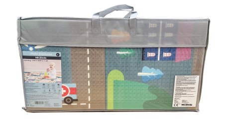 Mata piankowa dwustronna ulice 150x200x1 cm