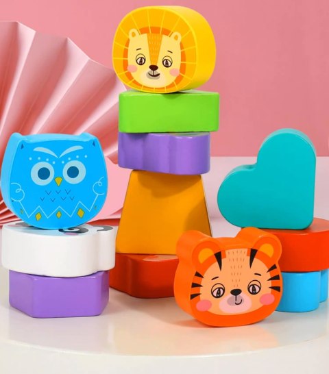 DREWNIANY SORTER KLOCKÓW ELASTYCZNA KOSTKA SENSORYCZNA MONTESSORI GUMKI 6 KLOCKÓW DREWNIANY SORTER KLOCKÓW ELASTYCZNA KOSTKA SENSORYCZNA MONTESSORI GUMKI 6 KLOCKÓW