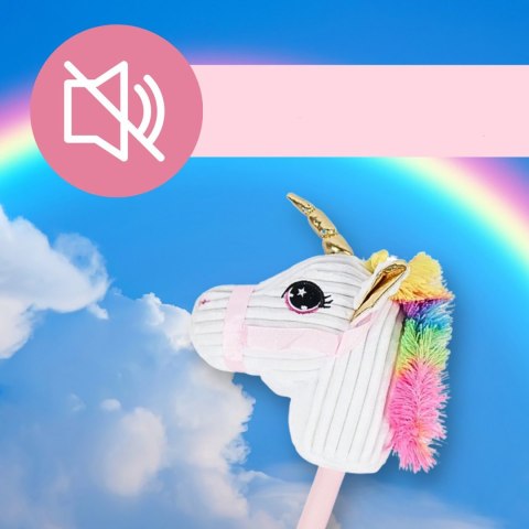 GŁOWA KONIA JEDNOROŻCA PLUSZOWA NA KIJU HOBBY HORSE BEZ DŹWIĘKU GŁOWA KONIA JEDNOROŻCA PLUSZOWA NA KIJU HOBBY HORSE BEZ DŹWIĘKU