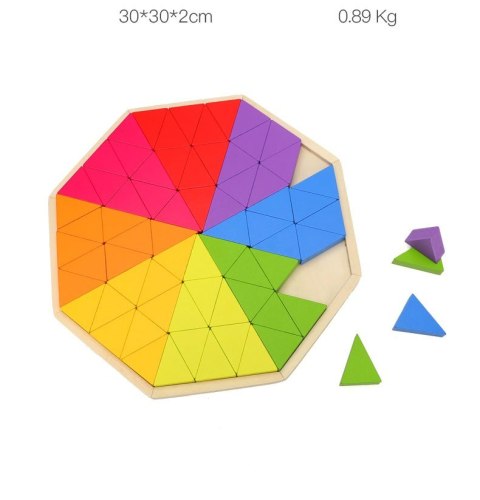 GRA LOGICZNA DREWNIANA TRÓJKĄTY UKŁADANKA PUZZLE JHTOY-947 GRA LOGICZNA DREWNIANA TRÓJKĄTY UKŁADANKA PUZZLE JHTOY-947