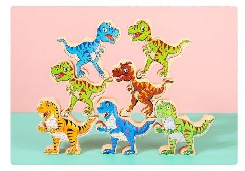 GRA ZRĘCZNOŚCIOWA LOGICZNA KLOCKI BALANSUJĄCE DINOZARY T-REX WIEŻA JHTOY-640 GRA ZRĘCZNOŚCIOWA LOGICZNA KLOCKI BALANSUJĄCE DINOZARY T-REX WIEŻA JHTOY-640
