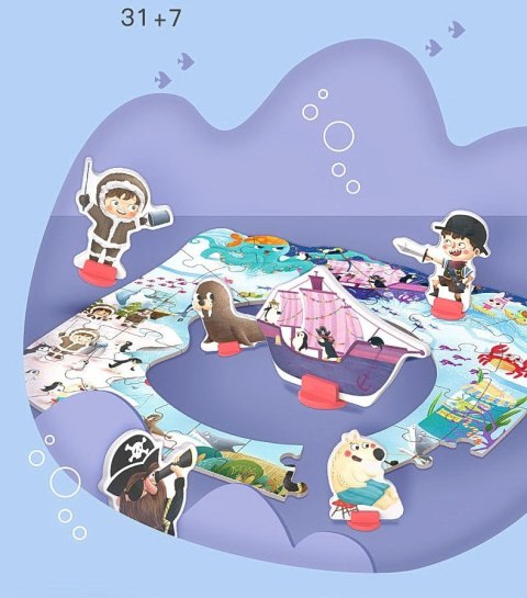 GRA ZRĘCZNOŚCIOWA ŁOWIENIE RYBEK PUZZLE BIEGUN PÓŁNOCNY ZKB-2046 GRA ZRĘCZNOŚCIOWA ŁOWIENIE RYBEK PUZZLE BIEGUN PÓŁNOCNY ZKB-2046
