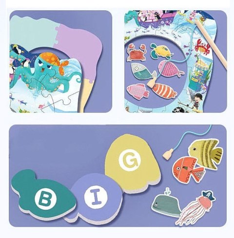 GRA ZRĘCZNOŚCIOWA ŁOWIENIE RYBEK PUZZLE BIEGUN PÓŁNOCNY ZKB-2046 GRA ZRĘCZNOŚCIOWA ŁOWIENIE RYBEK PUZZLE BIEGUN PÓŁNOCNY ZKB-2046