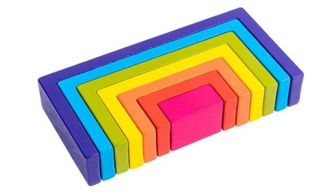 KLOCKI DREWNIANE GRA LOGICZNA ZRĘCZNOŚCIOWA TĘCZA KWADRAT JHTOY-282 KLOCKI DREWNIANE GRA LOGICZNA ZRĘCZNOŚCIOWA TĘCZA KWADRAT JHTOY-282