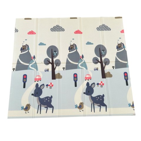 MATA EDUKACYJNA PIANKOWA DUŻA DLA DZIECI 200x180cm SKŁADANA DWUSTRONNA XPE MATA EDUKACYJNA PIANKOWA DUŻA DLA DZIECI 200x180cm SKŁADANA DWUSTRONNA XPE