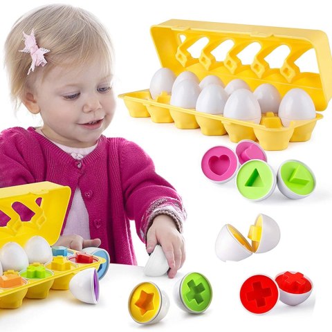 PUZZLE UKŁADANKA MONTESSORI KSZTAŁTY JAJKA SORTER PUZZLE UKŁADANKA MONTESSORI KSZTAŁTY JAJKA SORTER