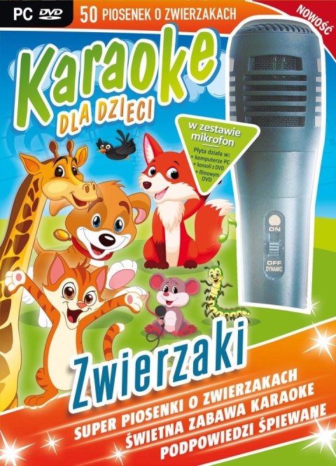 Karaoke dla dzieci Zwierzaki z mikrofonem Karaoke dla dzieci Zwierzaki z mikrofonem