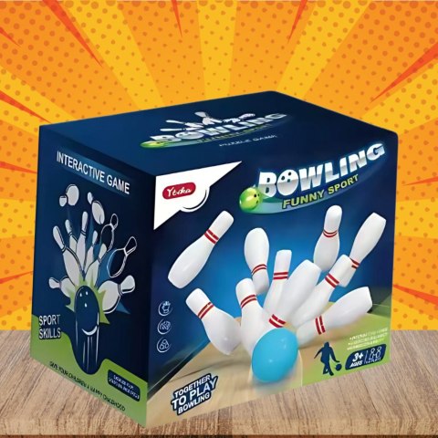 KRĘGLE GRA ZRĘCZNOŚCIOWA SENSORYCZNE DLA DZIECI ZABAWA BOWLING BIAŁE KRĘGLE GRA ZRĘCZNOŚCIOWA SENSORYCZNE DLA DZIECI ZABAWA BOWLING BIAŁE