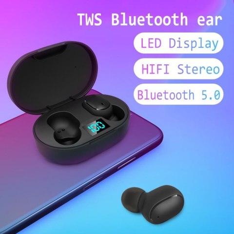 ND41_dS_59428 Słuchawki bluetooth E6s czarny
