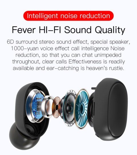 ND41_dS_59428 Słuchawki bluetooth E6s czarny