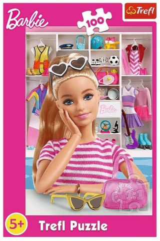 ND39_528043 PUZZLE 100EL TREFL POZNAJ BARBIE PUD