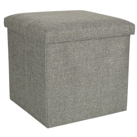 Puf składany ze schowkiem szary 38x38x38cm Puf składany ze schowkiem szary 38x38x38cm