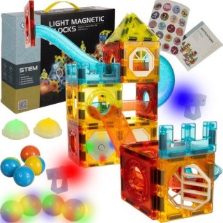 ND12_17336 Klocki magnetyczne- tor 75el. Kruzzel 22684 5900779947436