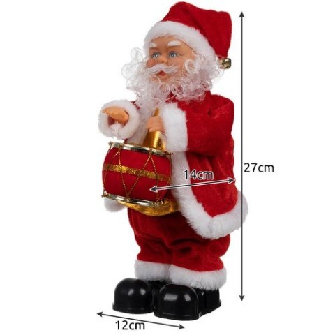 ND12_17350 Mikołaj grający- figurka 30cm Ruhhy 22162 5900779944275