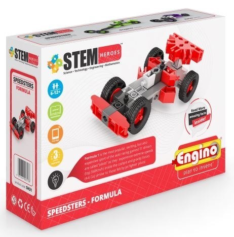 KLOCKI KONSTRUKCYJNE ENGINO STEM WYŚCIGÓWKA F1 KLOCKI KONSTRUKCYJNE ENGINO STEM WYŚCIGÓWKA F1