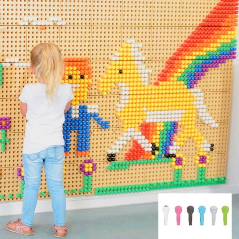 MASTERKIDZ Kołeczki Do Tablicy 512 Szt. 6 Kolorów MASTERKIDZ Kołeczki Do Tablicy 512 Szt. 6 Kolorów