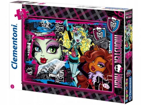 Puzzle 104 elementy Monster High Clementoni #G2 Puzzle 104 elementy Monster High Clementoni #G2