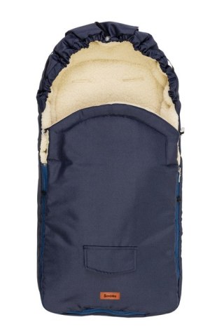 ŚPIWOREK WEŁNA - NAVY DO WÓZKA (95x40)