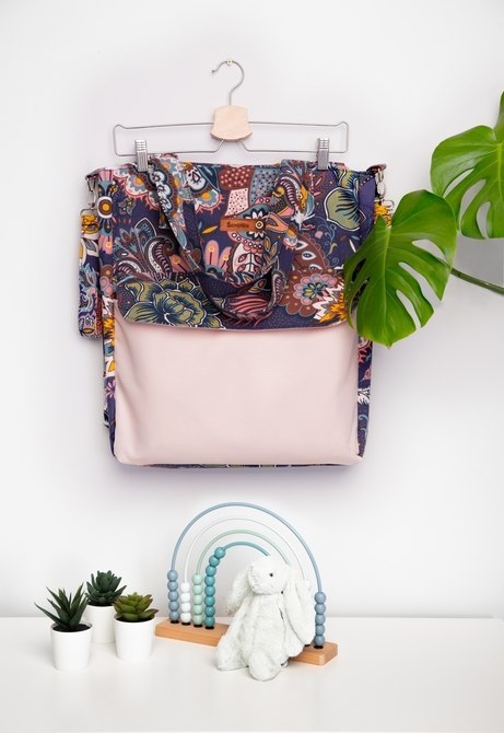 TORBA MAMA BOHO BRUDNY RÓŻ
