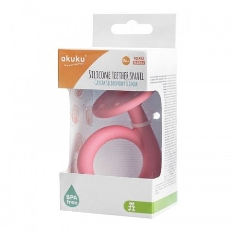 A0115 GRYZAK SILIKONOWY ŚLIMAK PINK A0115 GRYZAK SILIKONOWY ŚLIMAK PINK