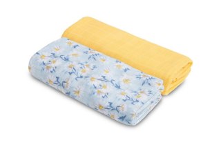 PIELUCHA BAMBUSOWA 2-pak MIĘTA+ŻÓŁTY 120X120