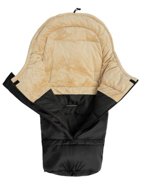 ŚPIWOREK COMBI 3w1 MINKY - BLACK/BEIGE ŚPIWOREK COMBI 3w1 MINKY - BLACK/BEIGE