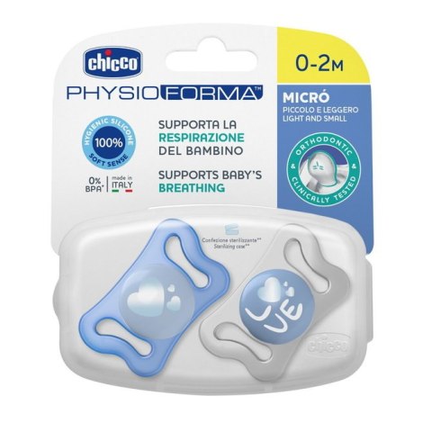 156269 SMOCZEK PHYSIO MICRO SILIKONOWY 0-2 NIEBIESKI 2SZT