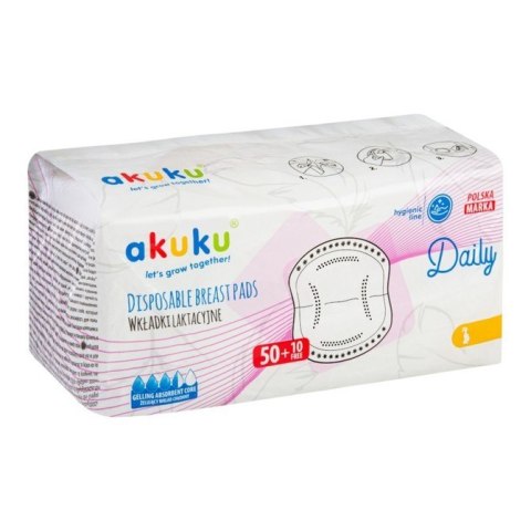 A0160 WKŁADKI LAKTACYJNE DAILY 60SZT A0160 WKŁADKI LAKTACYJNE DAILY 60SZT