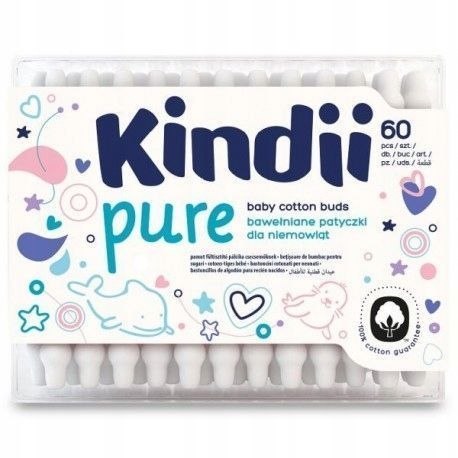 KINDII PATYCZKI PURE 60SZT 59034 KINDII PATYCZKI PURE 60SZT 59034