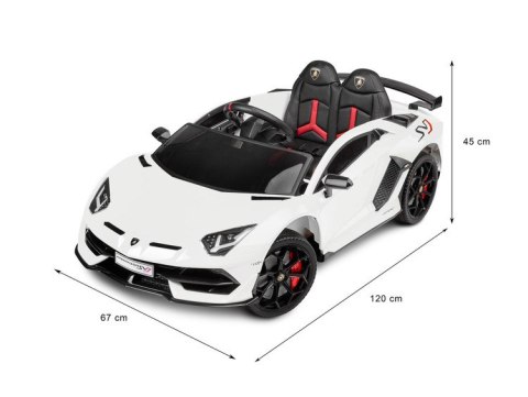 POJAZD NA AKU. LAMBORGHINI WHITE