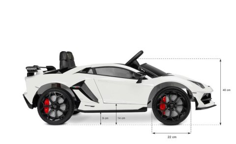 POJAZD NA AKU. LAMBORGHINI WHITE