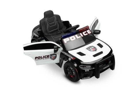 POJAZD NA AKUMULATOR DODGE CHARGER POLICJA WHITE
