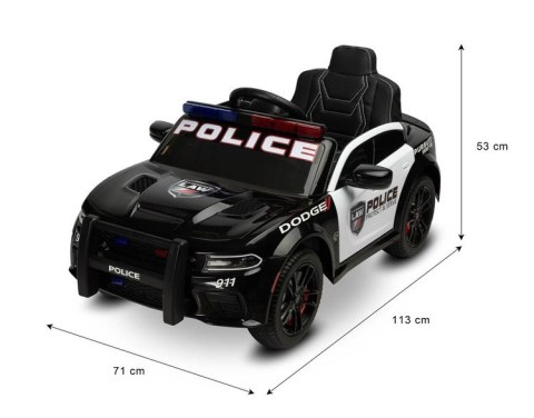 POJAZD NA AKUMULATOR DODGE CHARGER POLICJA WHITE