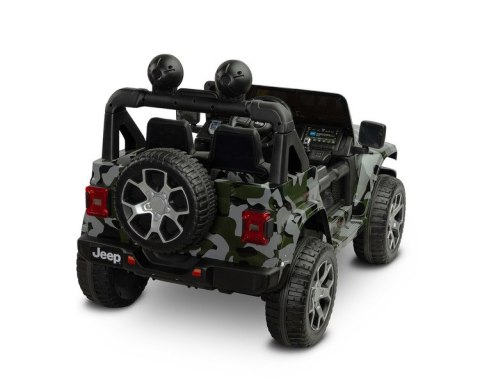 TERENOWY POJAZD NA AKUMULATOR JEEP RUBICON CAMO