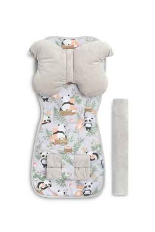 WKŁADKA DO WÓZKA DELUXE PANDA I LIS