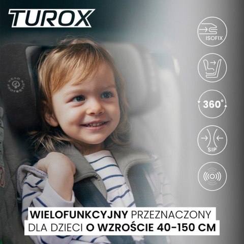 FOTELIK TUROX I-SIZE KHAKI (40-150)