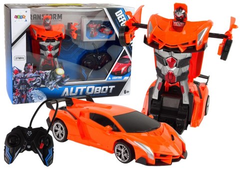 Auto Robot 2w1 Pilot R/C Zdalnie sterowane Pomarańczowy Auto Robot 2w1 Pilot R/C Zdalnie sterowane Pomarańczowy