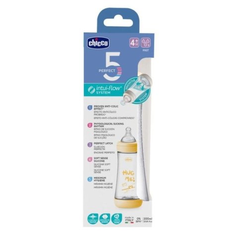 153992 BUTELKA PERFECT5 A/KOL 300ML SMOCZEK SILIKONOWY NEUTRAL 4+ 153992 BUTELKA PERFECT5 A/KOL 300ML SMOCZEK SILIKONOWY NEUTRAL 4+